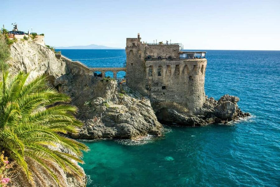 Amalfi Coast by Train & Ferry with Smart Digital Guide - Porto Concordia and the first ferry views
