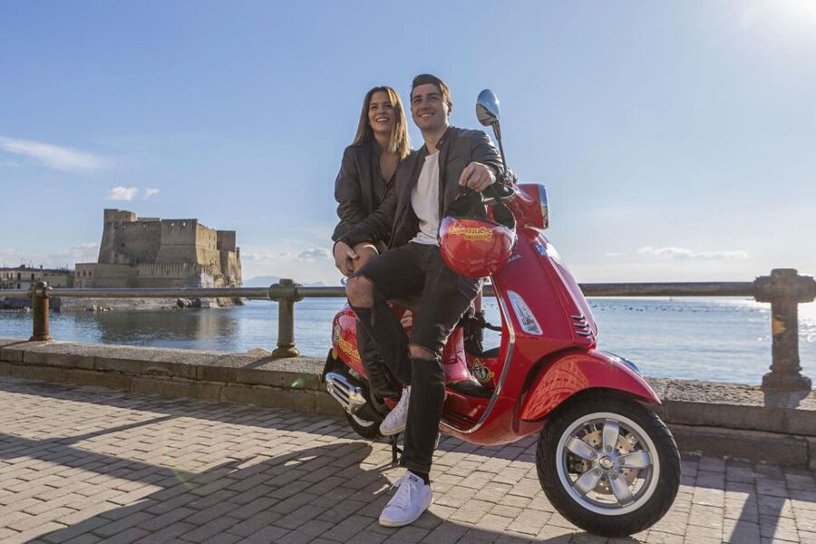 Amazing audioguided Vespa Tour of Naples - with driver - Starting at Piazza Municipio and the royal center