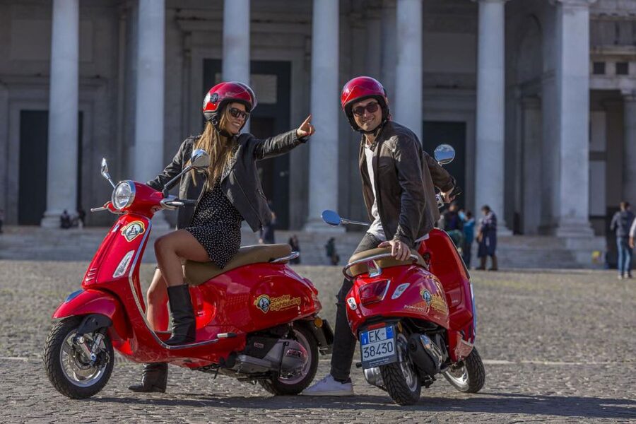 Amazing audioguided Vespa Tour of Naples - with driver - Climbing Posillipo for Naples’ best views