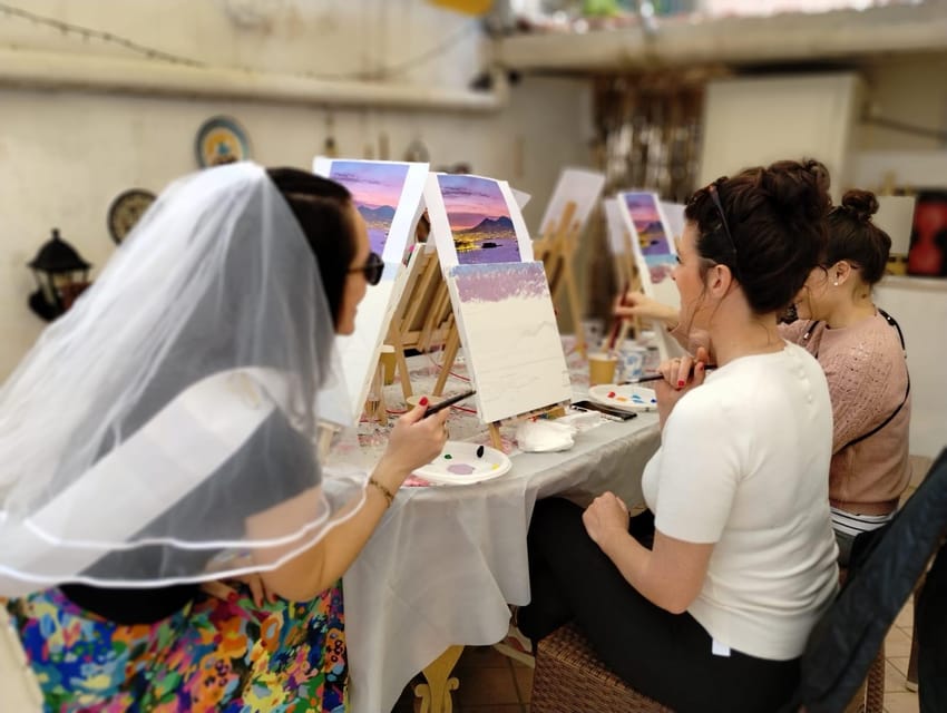 Art Workshop in Naples city centre with Aperitif - Location, Timing, and Group Rules