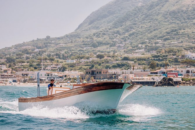 Boat tour of the island of Ischia with a typical Ischia 10-metre launch full day - Sant’Angelo, Ischia’s most charming coastal stop