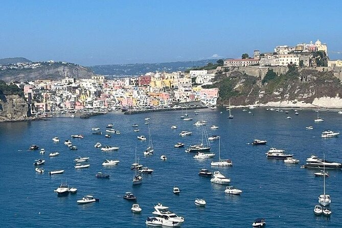 Boat tour with lunch on board to discover Procida - The Aragonese Castle from the sea