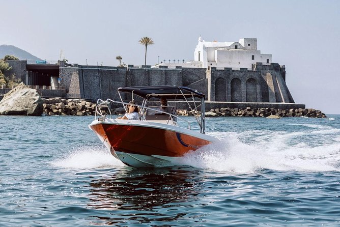 Boat trip on the island of Ischia Terminal Boat 21 - San Montano Bay and Negombo Park