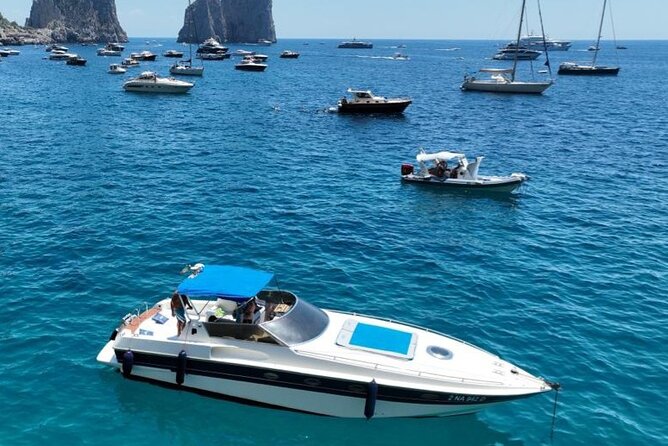 Capri by Boat: Private Tour of the Blue Grotto and Faraglioni - White Grotto: pale stone and a first swim