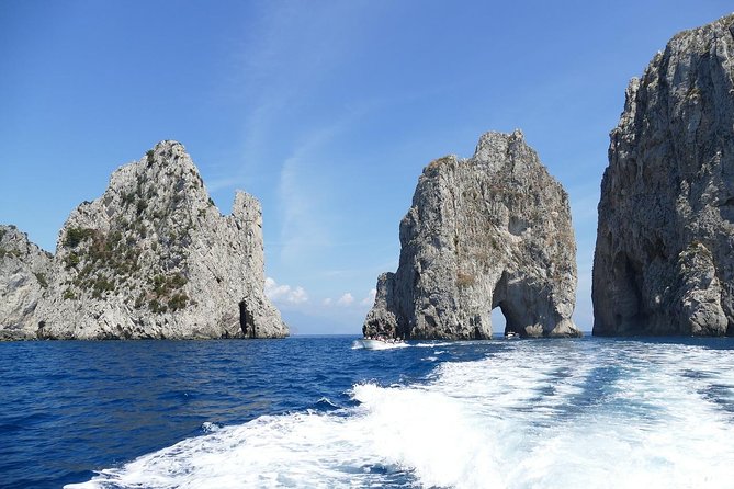 Capri Island, Blue Grotto and Positano Day Tour from Naples - Marina Grande and the ten-minute beach stop