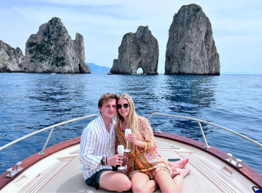 from Amalfi: Capri Boat Tour with Blue Grotto - Green Grotto, White Grotto, and the Capri coastline