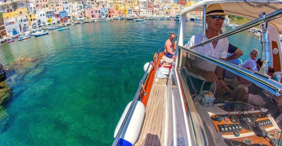 From Ischia: Procida Island Guided Cruise - Swimming at Pozzo Vecchio and other coves