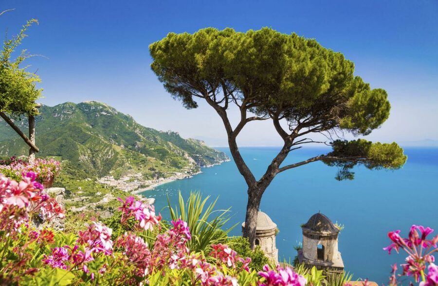 From Naples: Amalfi Coast by Car & Boat plus Emerald Grotto - Ravello: one hour above the coast