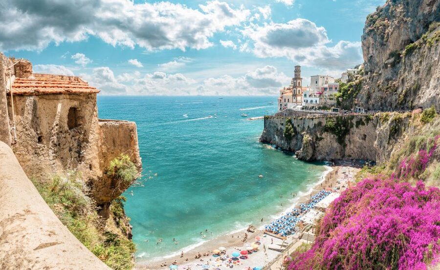 From Naples: Amalfi Coast Day Trip with Driver - Ravello above the main coast road