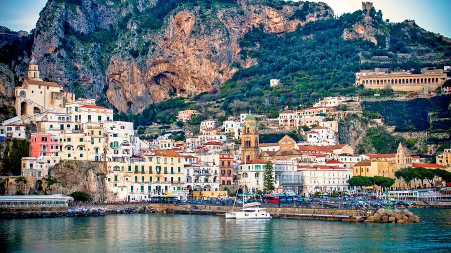 From Naples: Amalfi Coast Highlights Tour by Car and Boat - Ravello gives you the high view first