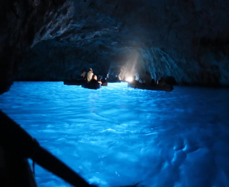 From Naples: Blue Grotto, Capri, and Anacapri Group Tour - From Caffè Beverello to Capri by fast ferry