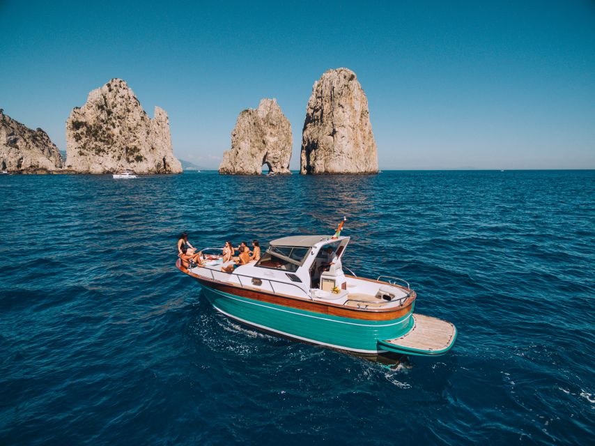 From Naples: Capri Boat Day Trip with Drinks - From Naples to the Piano di Sorrento harbor