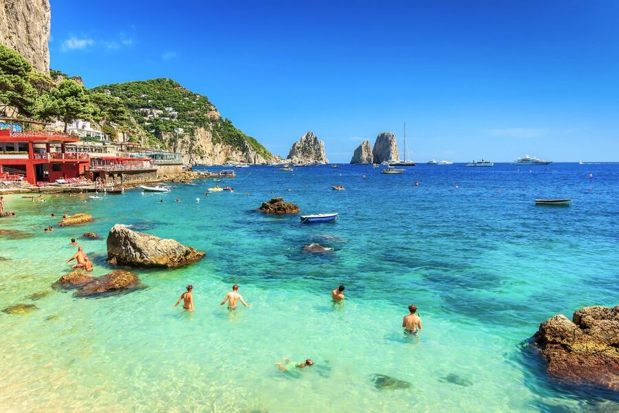 From Naples: Capri Guided Tour with Ferry Tickets & Minibus - Guide quality and group organization