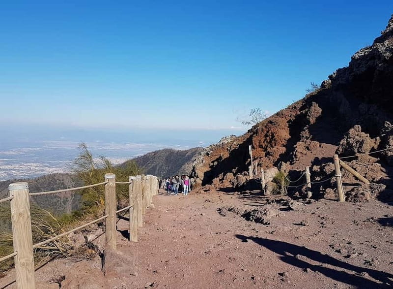 From Naples: Day Trip to Mount Vesuvius - Walking beside the crater