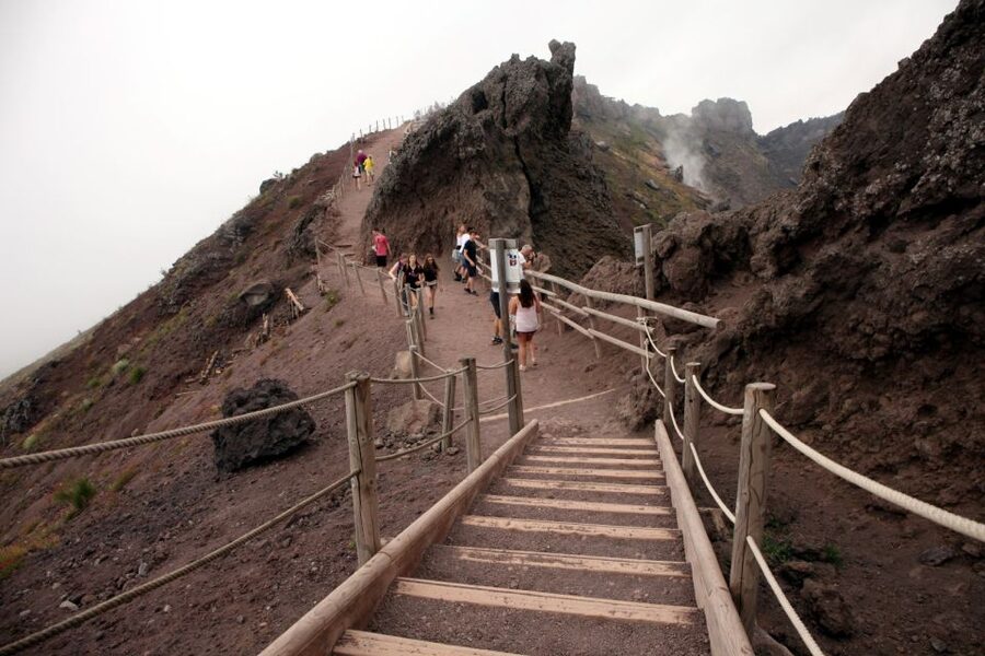 From Naples: Herculaneum, Mount Vesuvius & Pompeii Day Trip - Vesuvius adds the physical challenge
