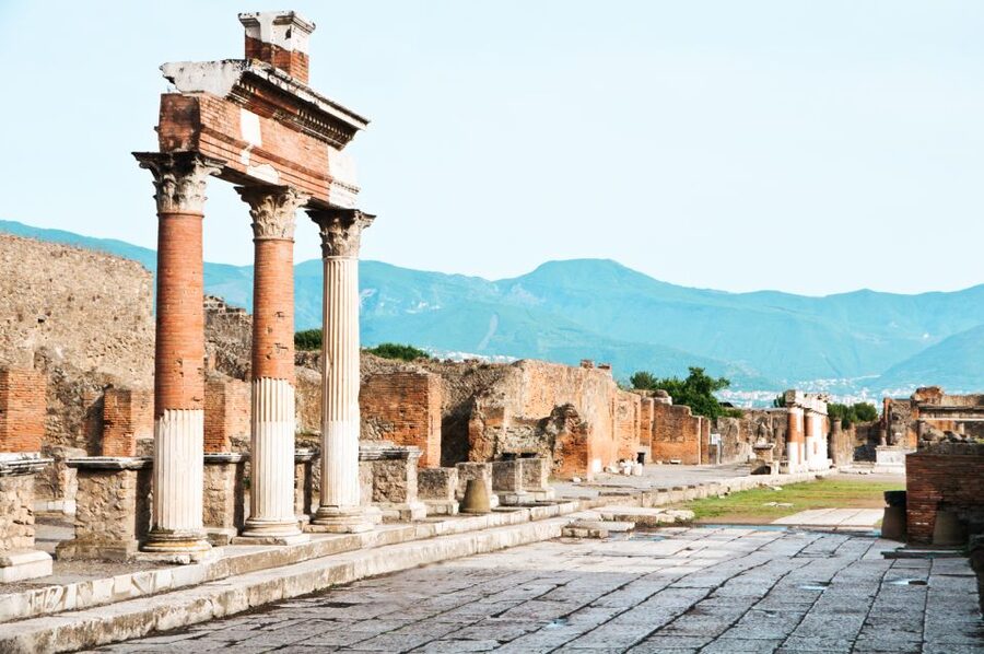 From Naples or Sorrento: Pompei Half-Day Tour - Entering through the Forum and public heart of Pompeii