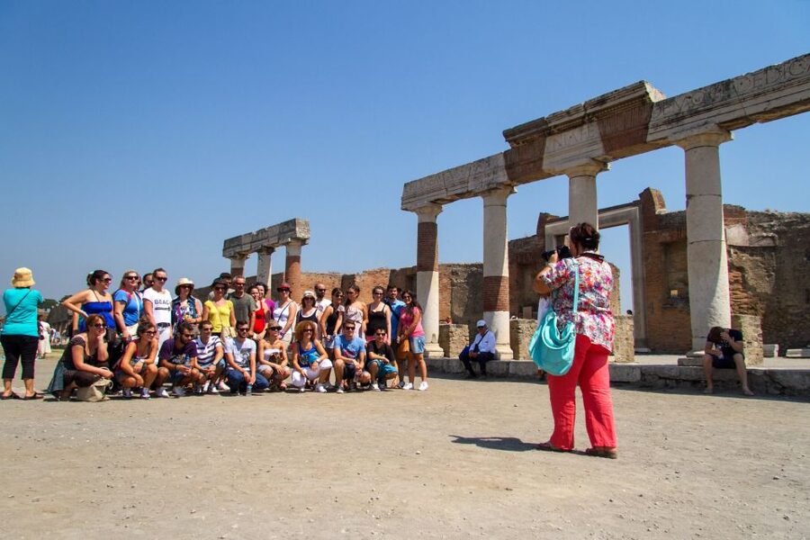 From Naples: Pompeii & Amalfi Coast Full-Day Trip - Transport, group size, and guiding