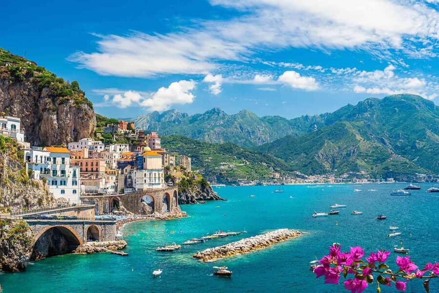From Naples-Tour with small groups to the Amalfi Coast - Pickup in Naples and the road south