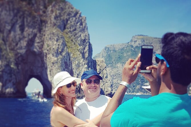 Full day Capri Island Small Group Boat Tour from Naples - Green Grotto and Punta Carena Lighthouse