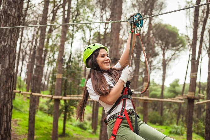 Ischia Adventure Park - Getting fitted with harness and helmet