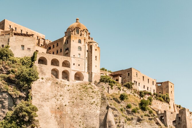 Ischia and Procida Day Boat Tour - Aragonese Castle From the Water