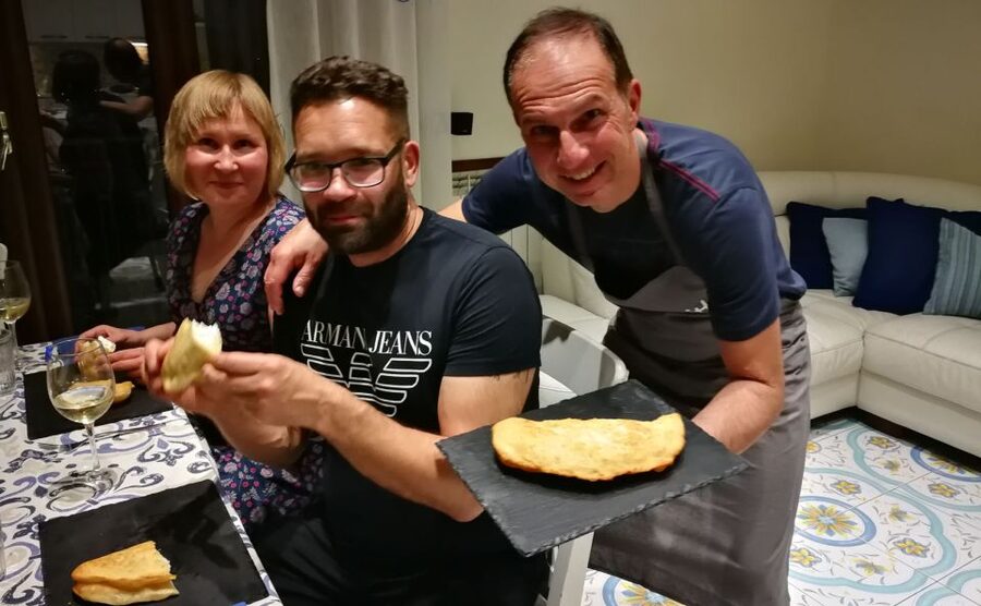 Make Neapolitan Pizza With A View Of Naples Like No Other - A pizza class with Naples below the terrace