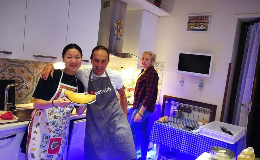 Make Neapolitan Pizza With A View Of Naples Like No Other - Sitting down with Giuseppe and Anne