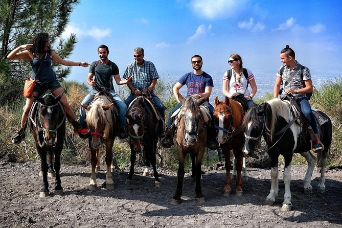 Mount Vesuvius Guided Horse Riding Tour with Sample Wine - The view over Naples Bay