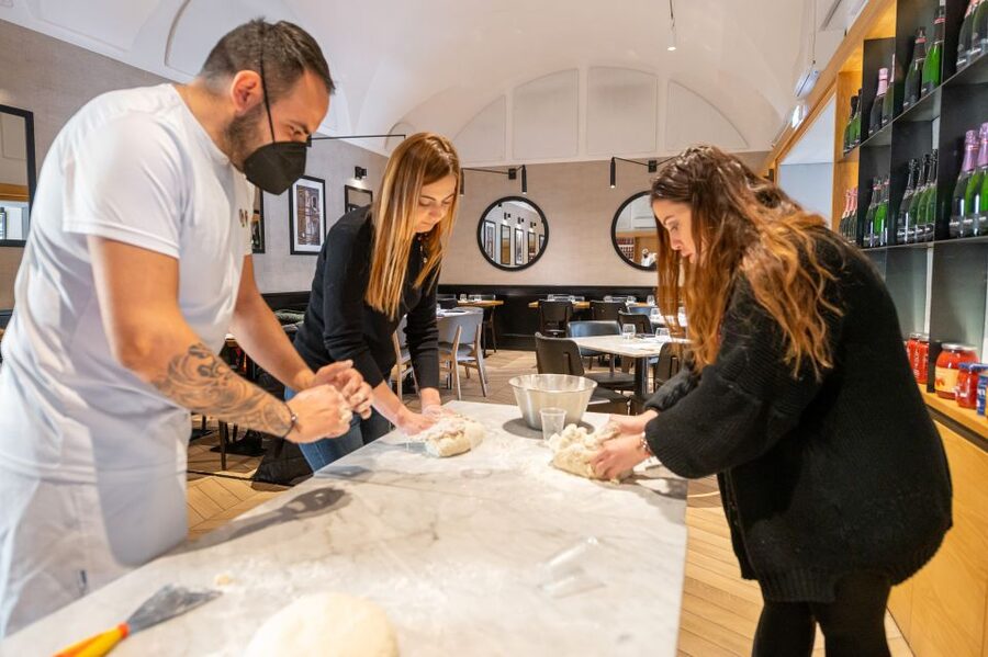 Naples: Authentic Neapolitan Pizza Making Class - Eating the pizza you made