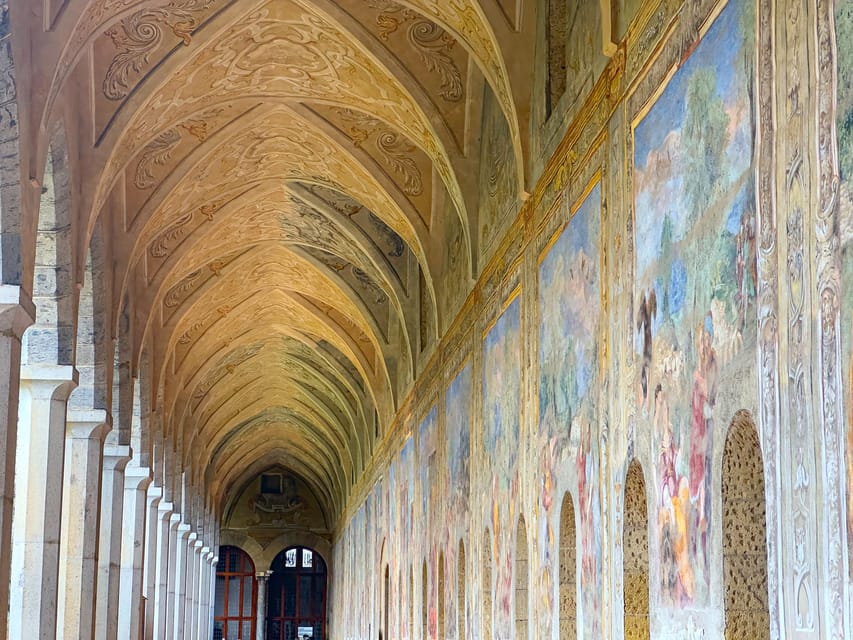 Naples: Church Of Santa Chiara Guided Tour - The majolica cloister and its colorful details