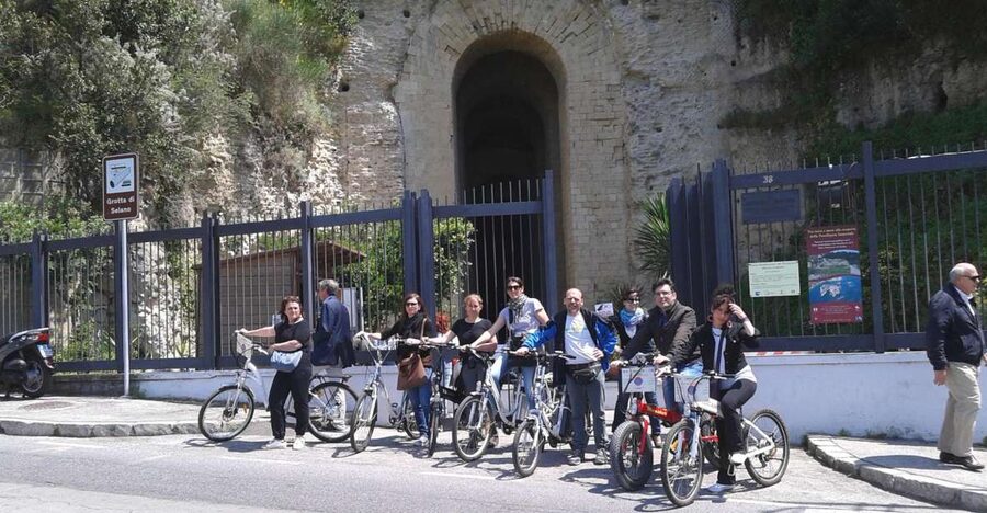 Naples: Electric Bike Tour of Pausilypon Archaeological Park - Entering Seiano Cave at Pausilypon