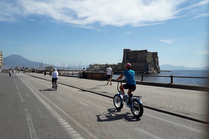 Naples electric bike tour Partenope - Via Caracciolo, Villa Comunale, and the road toward Posillipo