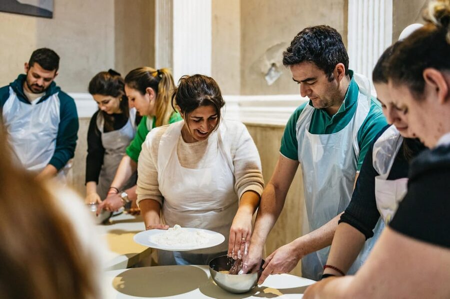 Naples: Pizza-Making Workshop with Drink and Appetizer - Starting with dough, flour, and the chef’s hat