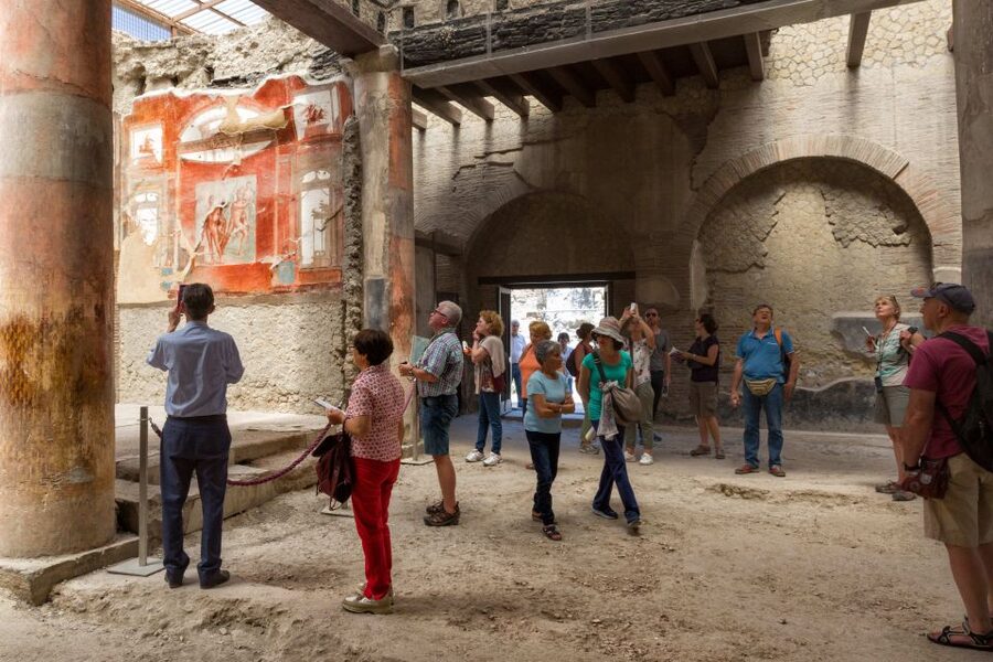 Naples: Pompeii and Herculaneum Private Walking Tour - The train transfer between the sites