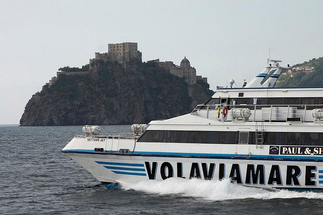 Naples to Ischia One Way Transfer - The ferry crossing across the Bay of Naples