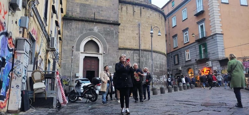 Naples walking tour with entrance to Veiled Christ - Starting in Piazza Dante, where modern Naples meets the old city