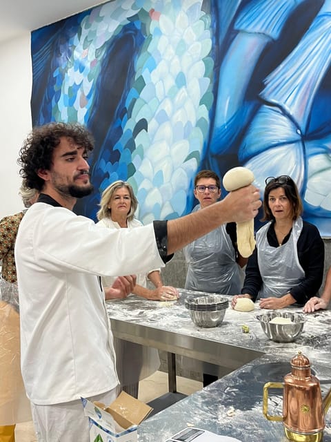 Pizza-Making Workshop by night with glass of wine - Kneading Dough With a Local Chef