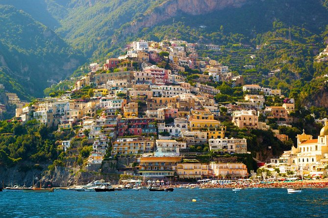 Positano & Amalfi Boat Tour from Naples with Light Lunch - Roman ruins and the waterfall at Cala di Mitigliano