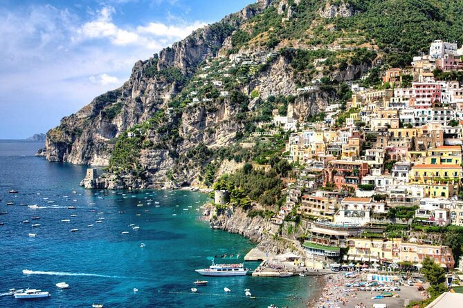 Private Amalfi Coast tour by Vintage Fiat 600 from Naples - Positano gets a quick coffee stop