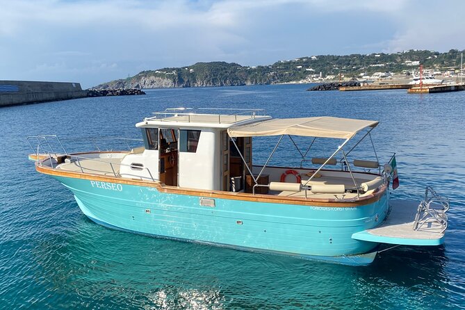 Private boat excursion island of Ischia with Gozzo Cilento 12m - Castello Aragonese from the sea