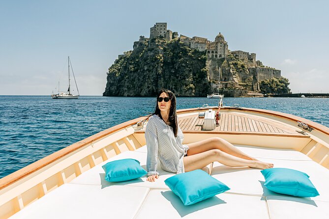 Private tour of the island of Ischia with Gozzo Aprea 35ft - La Scarrupata and the Green Grotto