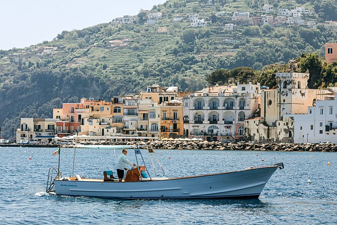 Private tour of the island of Ischia with Gozzo Aprea 35ft - Lacco Ameno and the curious rock called Il Fungo