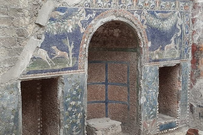 Private Walking Tour through the Historical City of Herculaneum - House of the Deer: marble, views, and social display
