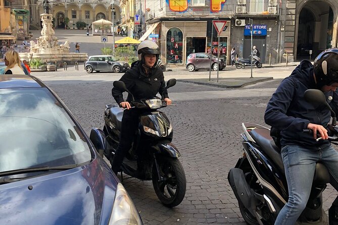 Scooter Tour In Naples - Piazza del Plebiscito, Naples in grand proportions