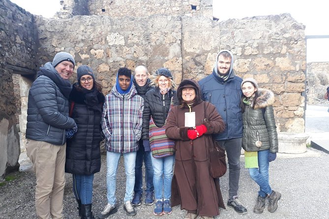 Shore tour of Pompeii, Vesuvius and Herculaneum. - A family winery lunch near Vesuvius