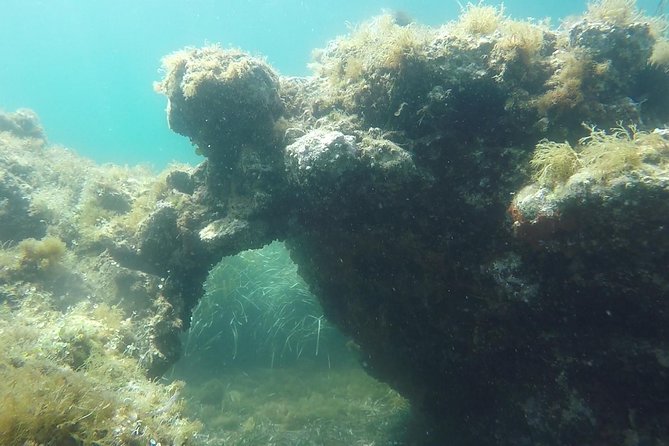 Snorkeling among the Underwater Caves of Ischia Ponte - Grotta del Mago by underwater light