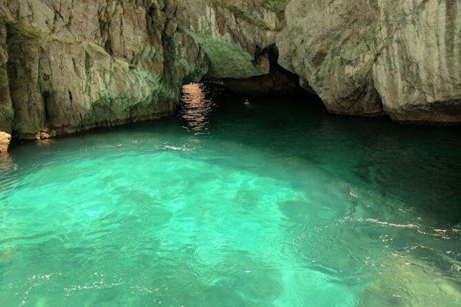 Tour of Ischia Island with Motor Yacht Rocca Corsa - San Pancrazio and the blue light of Grotta dell’Amore