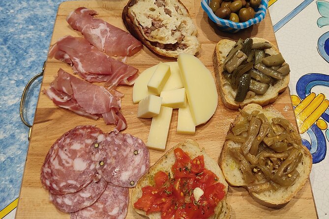 Vesuvius wine tasting with company tour - The antipasto board is part of the value